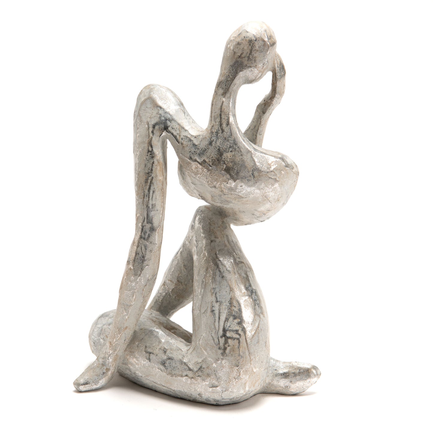 statua-donna-argento-coquette
