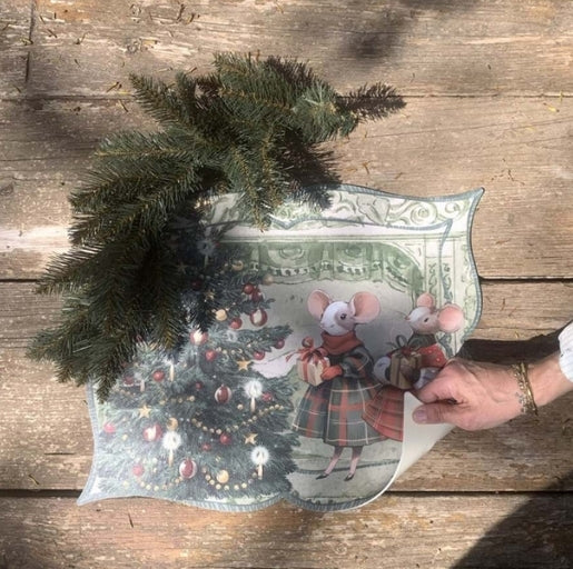 TOVAGLIETTA IN VINILE ASSORTITA "FAVOLA DI NATALE"