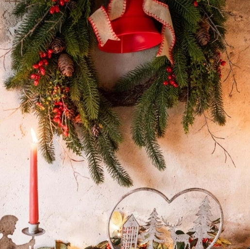 DECORO GHIRLANDA CON CAMPANA "HARMONIA NATURAE"