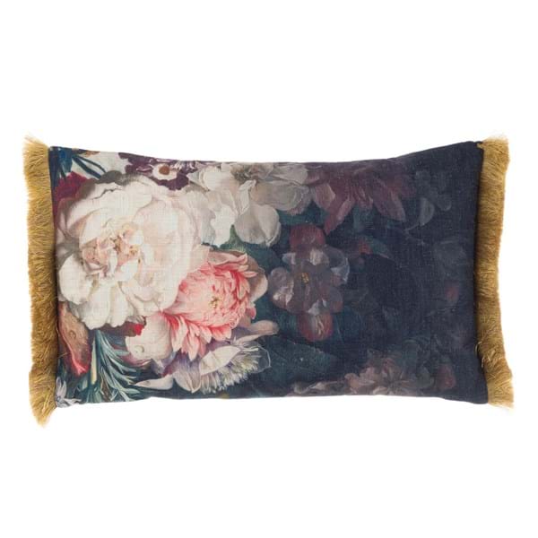 CUSCINO STAMPATO CON FRANGE "GALIZIA"