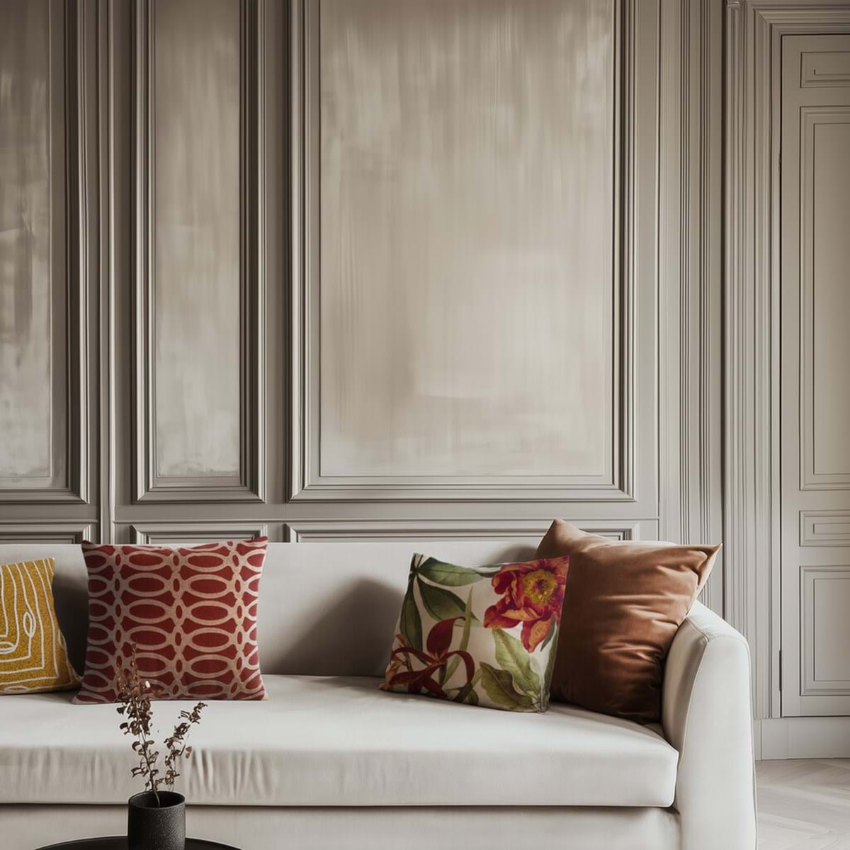 CUSCINO RICAMATO "GEOMETRIKA"