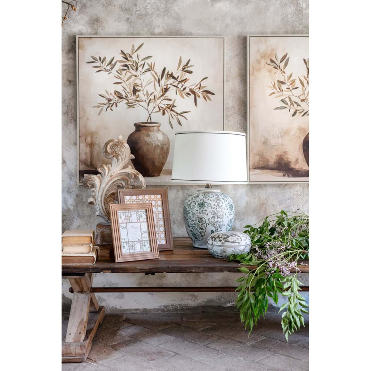 BASE LUME CON PARALUME (E24) "CHINOISERIE COLLECTION"