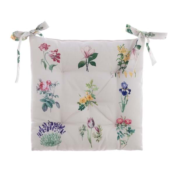 CUSCINO POLIFILLED SEDIA"FLOREALE" BLANC MARICLO'