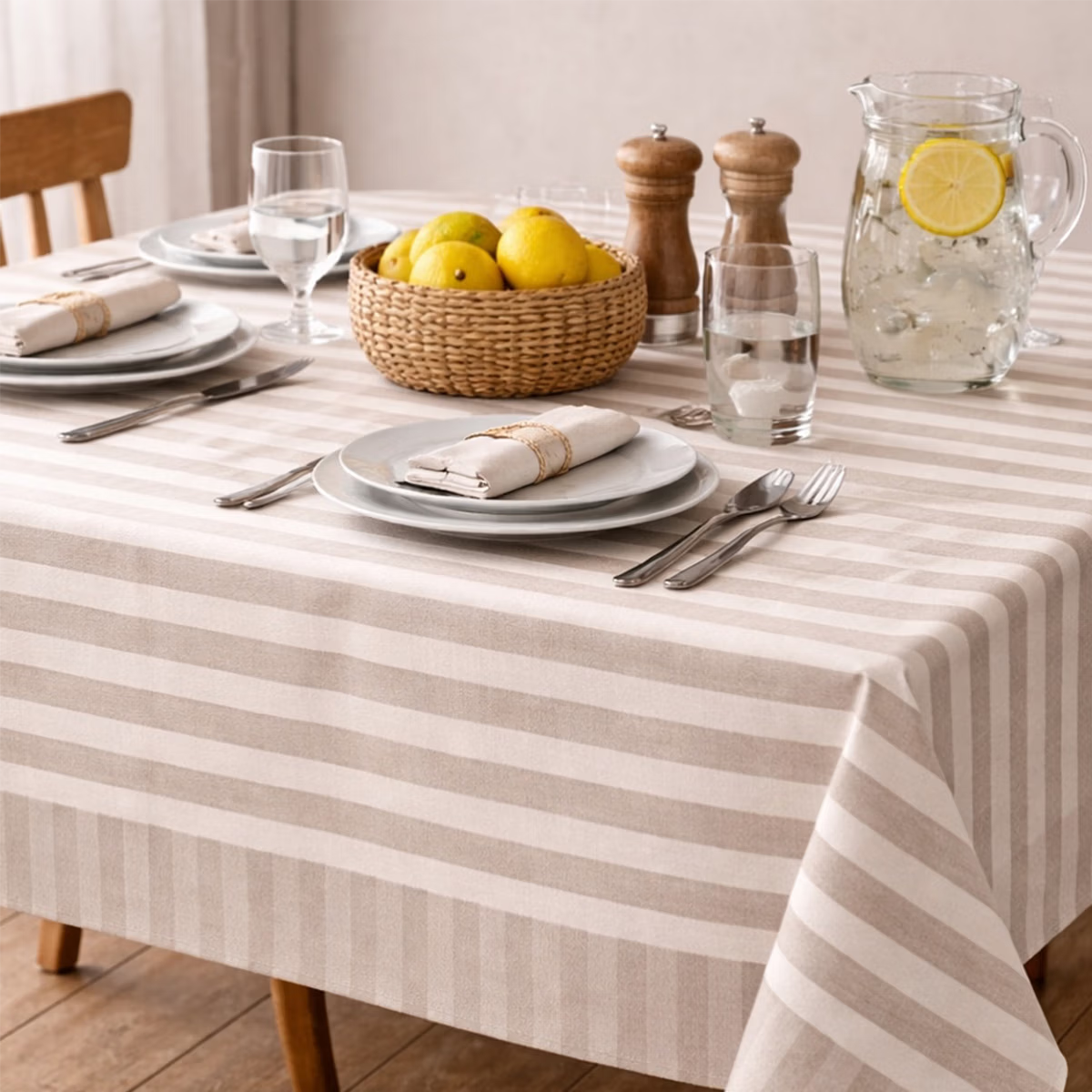 TOVAGLIA DA TAVOLA IN COTONE CON BORDO "VALZER"