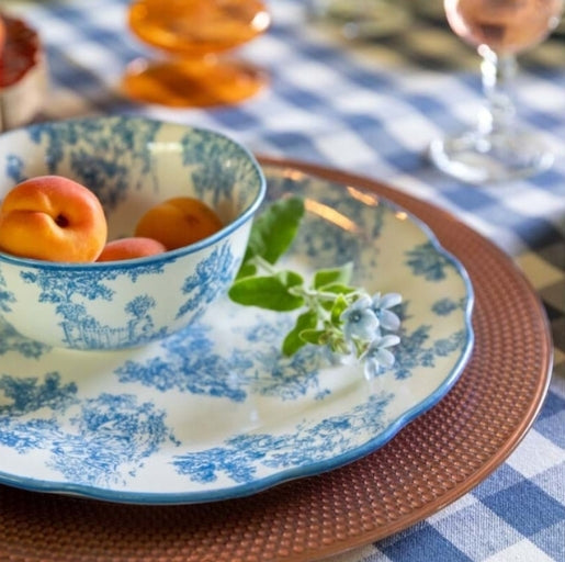 SET 18 PEZZI (PIANO/FONDO/FRUTTA) AZZURRO "AFFINITA ELETTIVE"