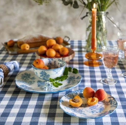 SET 18 PEZZI (PIANO/FONDO/FRUTTA) AZZURRO "AFFINITA ELETTIVE"