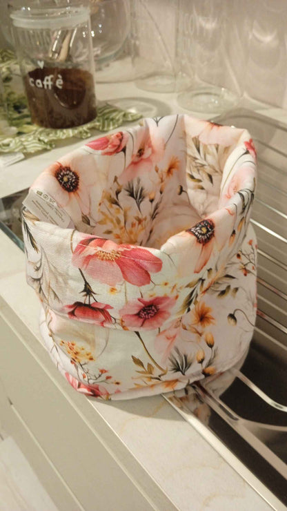 CESTINO ROTONDO CON STAMPA DIGITALE "DEBUSSY"