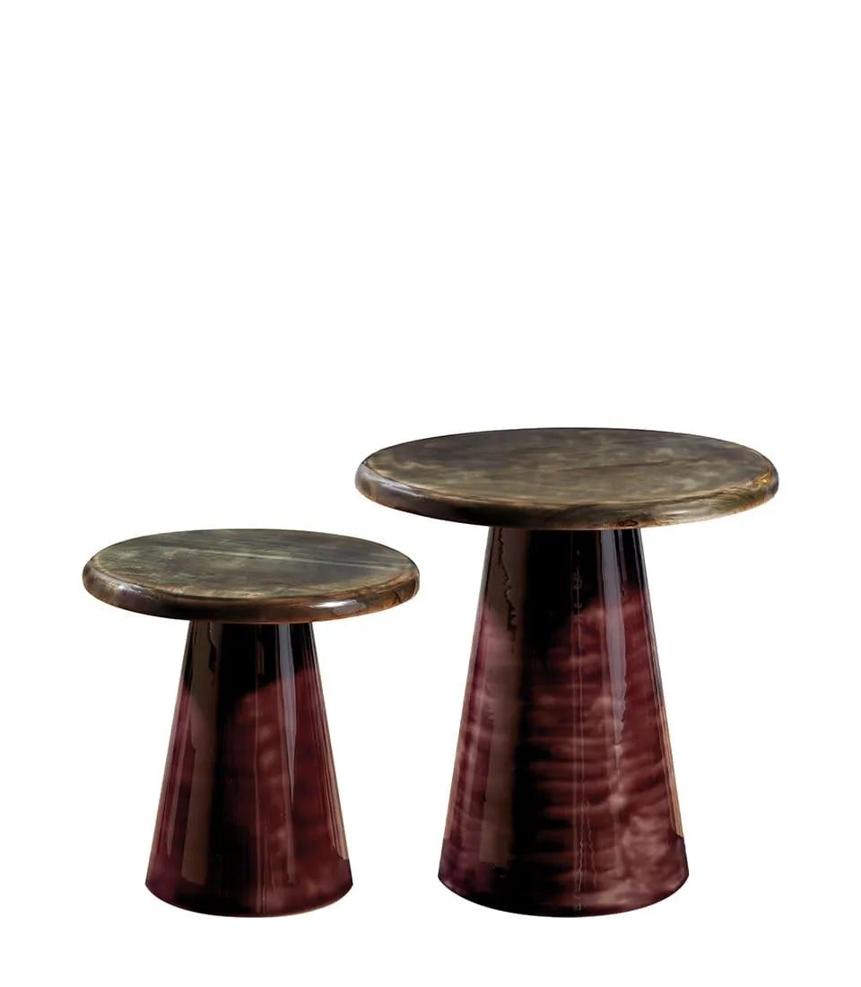 Tavolini tondi - set 2 pezzi L'Oca Nera - 1J228