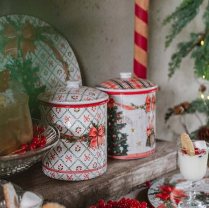 BARATTOLO CON COPERCHIO ASS. "FAVOLE DI NATALE"