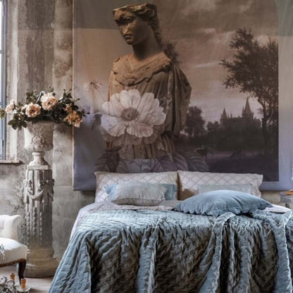 TRAPUNTA CON FRANGE 430GSM "NOTTE DI VELLUTO"