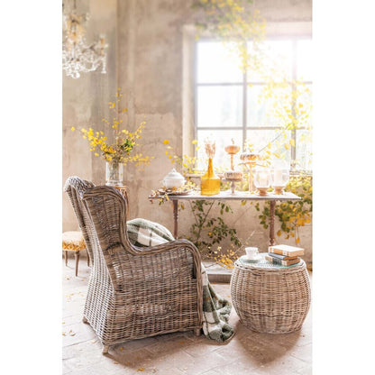 POLTRONA IN RATTAN C CUSCINO "AZUCENA" di BLANC MARICLO'