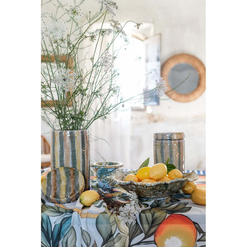 VASO DECORATIVO CON COPERCHIO "AEGEO"