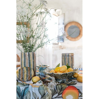 VASO DECORATIVO CON COPERCHIO "AEGEO"