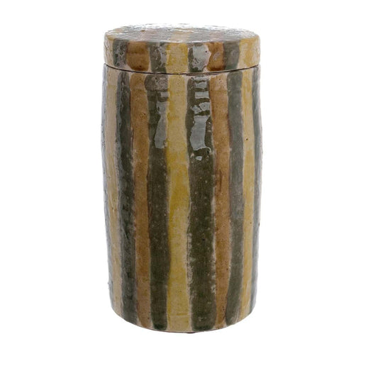 VASO DECORATIVO CON COPERCHIO "AEGEO"