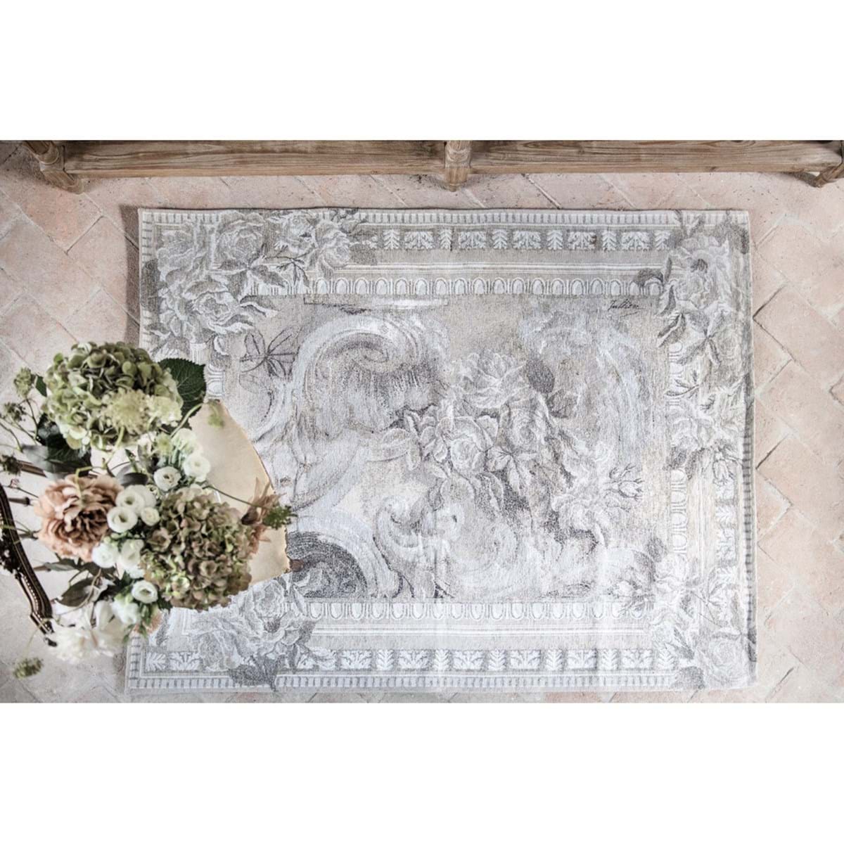TAPPETO JACQUARD "TAPPETI" BLANC MARICLO'