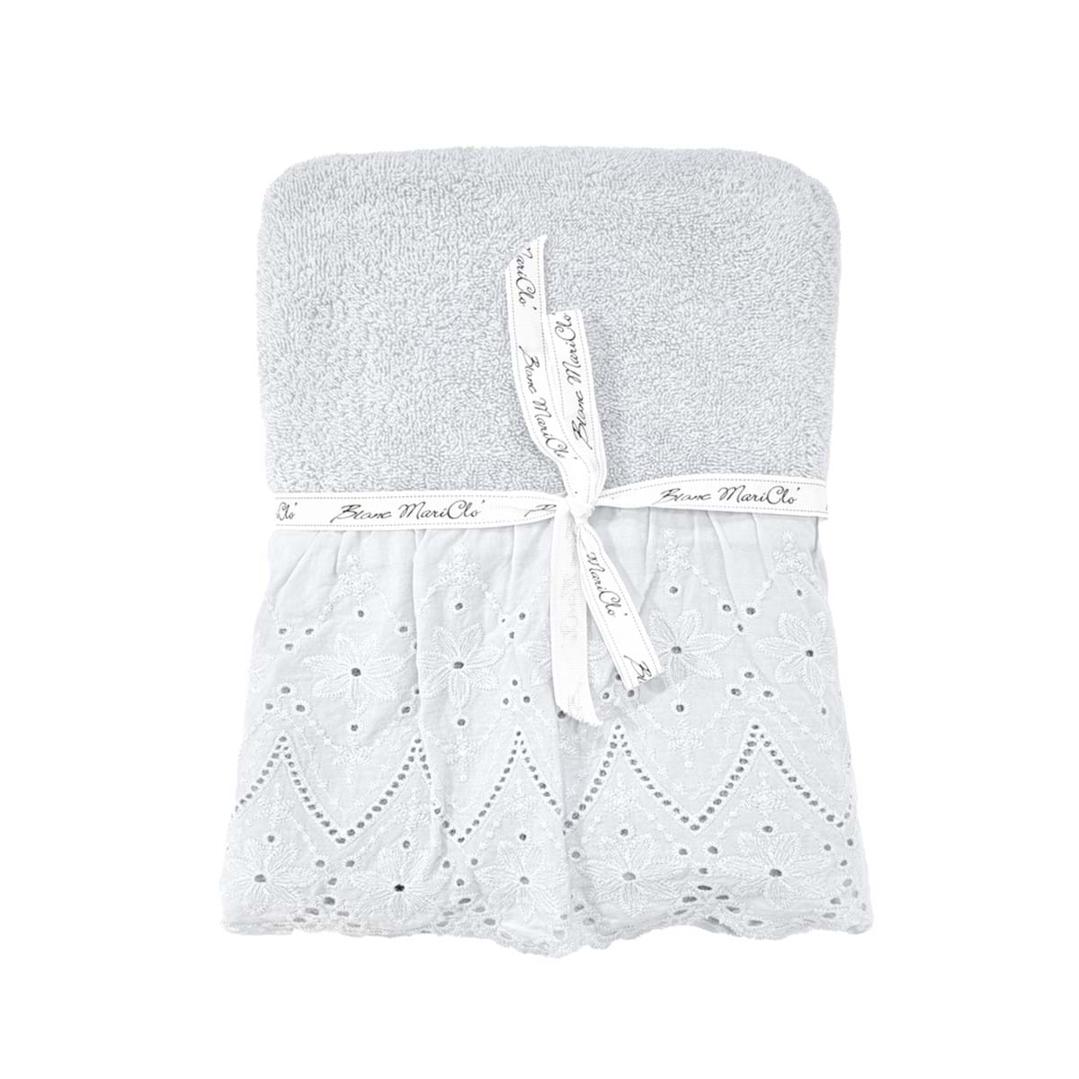 SET 2 ASCIUGAMANI "FIOR DI SANGALLO" 40X60cm + 60X110cm