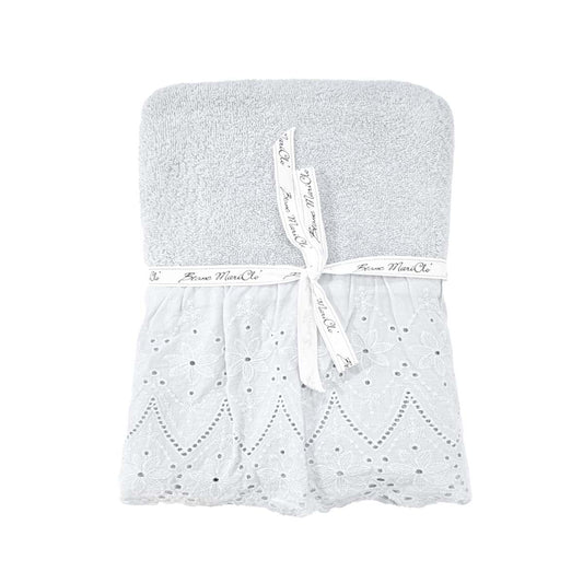 SET 2 ASCIUGAMANI "FIOR DI SANGALLO" 40X60cm + 60X110cm