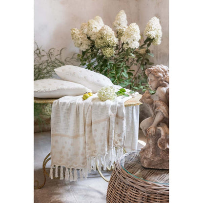 CUSCINO CON PIZZO "DENTELLE" di BLANC MARICLO'