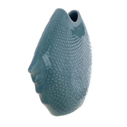 VASO DECORATIVO PESCE " ONDE CERULEE" di BLANC MARICLO'