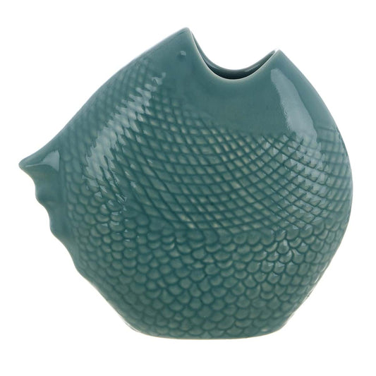 VASO DECORATIVO PESCE " ONDE CERULEE" di BLANC MARICLO'