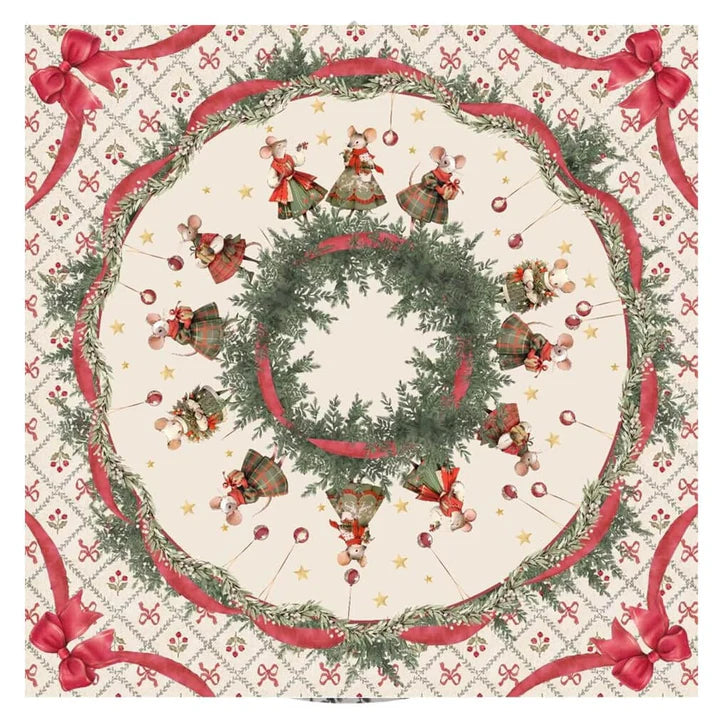 FOULARD - PORTA PANETTONE "FAVOLA DI NATALE"