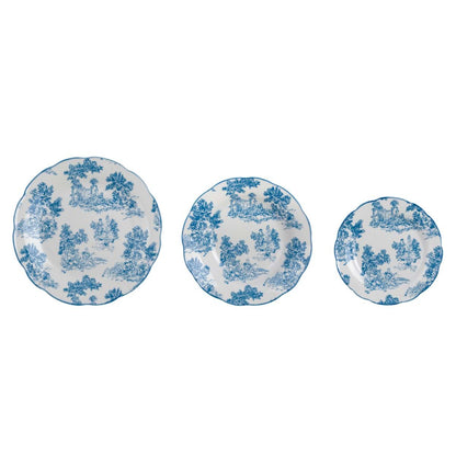 SERVIZIO 18 PZ(PIANO/FONDO/FRUTTA) AZZURRO"AFFINITA ELETTIVE" BLANC MARICLO'