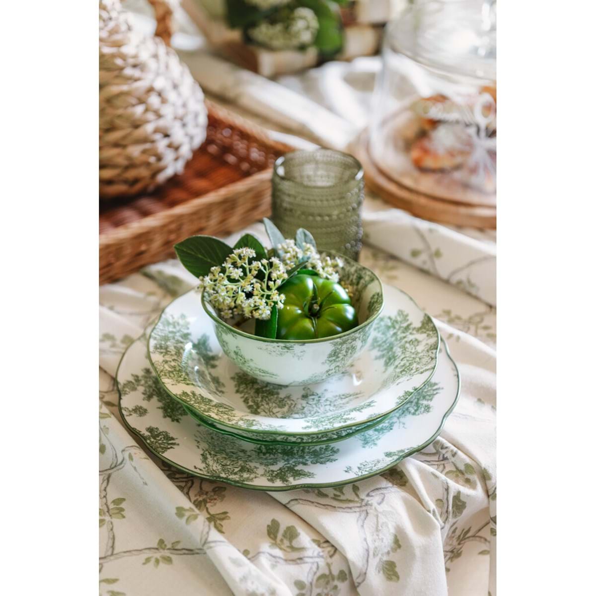 SET/1(PIANO/FONDO/FRUTTA) VERDE "AFFINITA ELETTIVE" - Blanc Mariclo Arredamento Italiano Shabby Chic - Foto 1