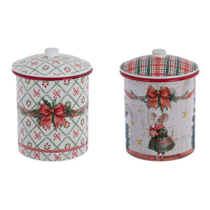 BARATTOLO CON COPERCHIO ASS. "FAVOLE DI NATALE"