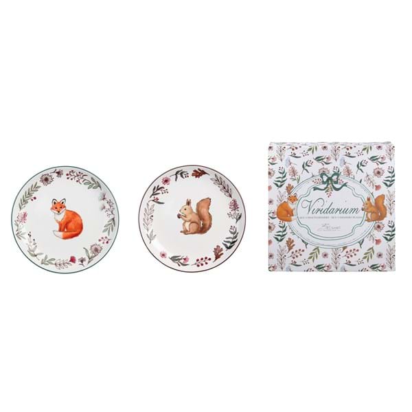 SET 2 PIATTI DESSERT ASSORTITI "VIRIDARIUM"