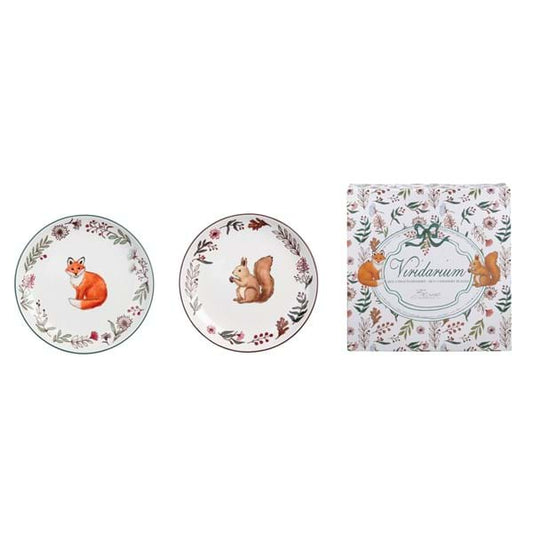 SET 2 PIATTI DESSERT ASSORTITI "VIRIDARIUM"