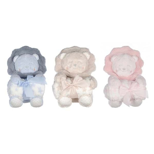 PLAID CON PUPAZZO ASS.IN SCATOLA