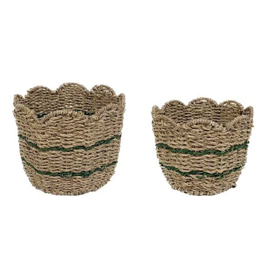 SET/2 CESTINI "DAPHNE" - Blanc Mariclo Arredamento Italiano Shabby Chic - Foto 1