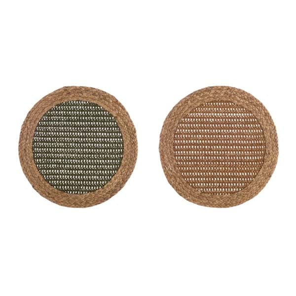 SOTTO PIATTO DECORATIVO ASSORT RAFFIA - Blanc Mariclo Arredamento Italiano Shabby Chic - Foto 1