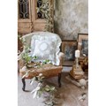 CUSCINO CON APPLICAZIONI E GALA "BREZZA DI SANGALLO" - Blanc Mariclo Arredamento Italiano Shabby Chic - Foto 2