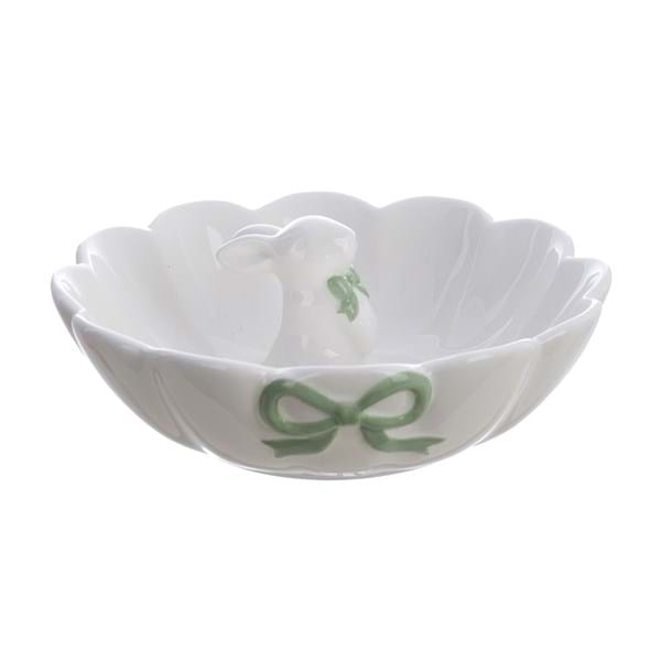 PIATTO CON CONIGLIETTO "VICHY COLLECTION" - Blanc Mariclo Arredamento Italiano Shabby Chic - Foto 2