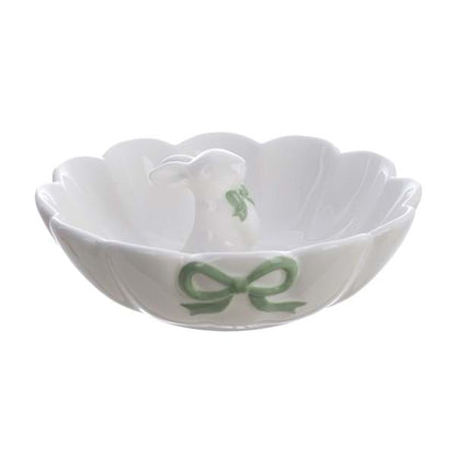 PIATTO CON CONIGLIETTO "VICHY COLLECTION" - Blanc Mariclo Arredamento Italiano Shabby Chic - Foto 2