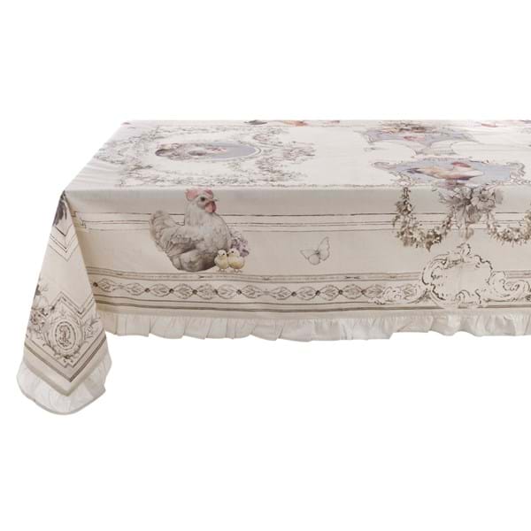 TOVAGLIA CON GALA 5CM "COCO" - Blanc Mariclo Arredamento Italiano Shabby Chic - Foto 2