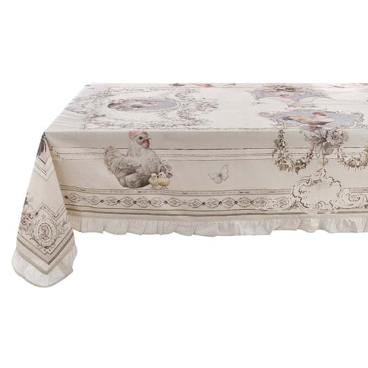 TOVAGLIA CON GALA 5CM "COCO" - Blanc Mariclo Arredamento Italiano Shabby Chic - Foto 2