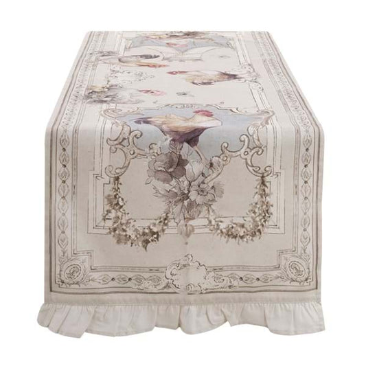 RUNNER CON GALA 5CM "COCO" - Blanc Mariclo Arredamento Italiano Shabby Chic - Foto 3
