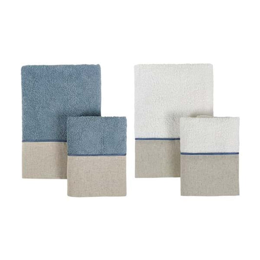 SET 2 COPPIA SPUGNA CON BALZA 450GSM "TERRE DI LINO"