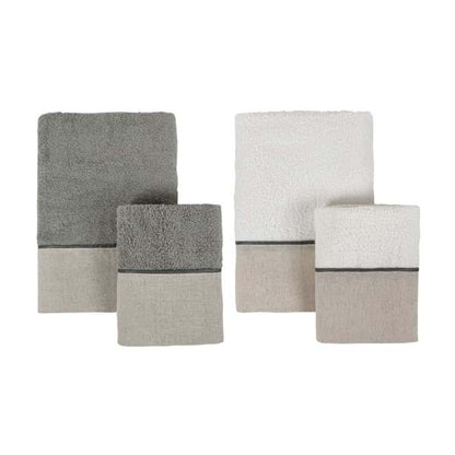 SET 2 COPPIA SPUGNA CON BALZA 450GSM "TERRE DI LINO"