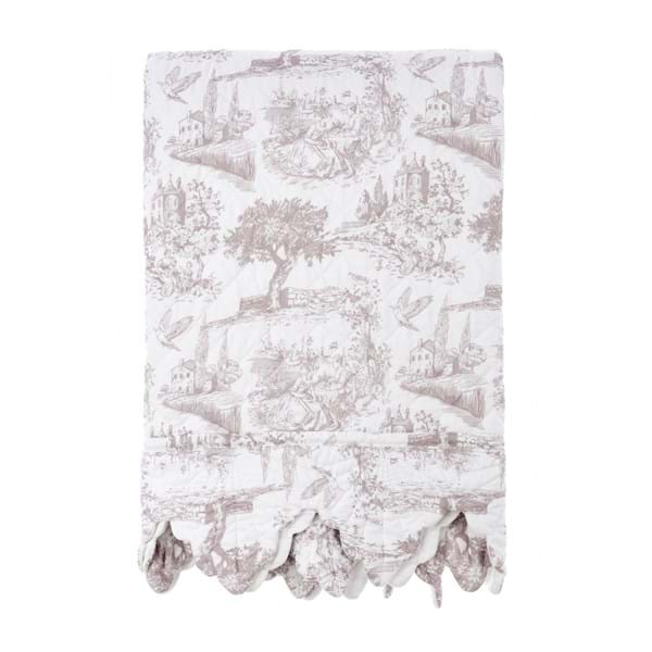 TRAPUNTA MATRIMONIALE 360GSM "TOILE BEIGE" - Blanc Mariclo Arredamento Italiano Shabby Chic - Foto 2