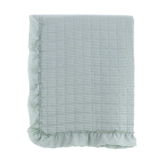 TRAPUNTA MATRIMONIALE CON GALA 290GSM "SOGNO VICHY" di BLANC MARICLO'