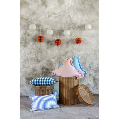 SET 2 CUSCINI CON GALA ASSORTITO 30X50 45X45 "SOGNO VICHY" di BLANC MARICLO'