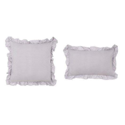 SET 2 CUSCINI CON GALA  45X45 "SOGNO VICHY" - Blanc Mariclo Arredamento Italiano Shabby Chic - Foto 1