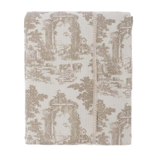 COPRILETTO NIDO APE STAMPA TOI "TERRA E TOILE" - Blanc Mariclo Arredamento Italiano Shabby Chic - Foto 1