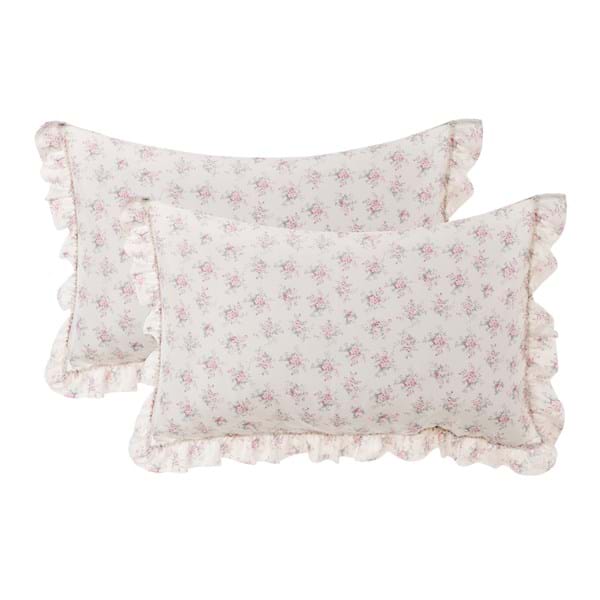 SET 2 COPRIGUANCIALI CON GALA "INCANTO FIORITO" - Blanc Mariclo Arredamento Italiano Shabby Chic - Foto 1