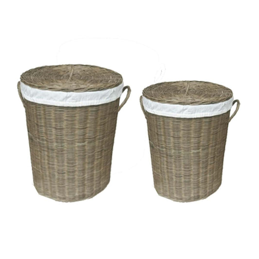 SET 2 CESTI CON COPERCHIO " AZUCENA" di BLANC MARICLO'