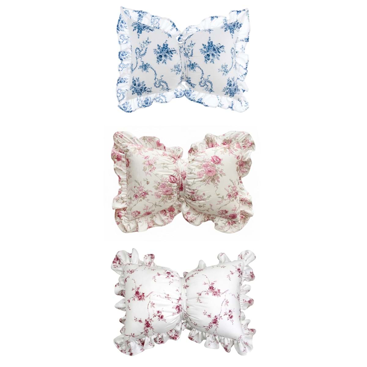 Cuscino sagomato a forma di fiocco Rose Collection