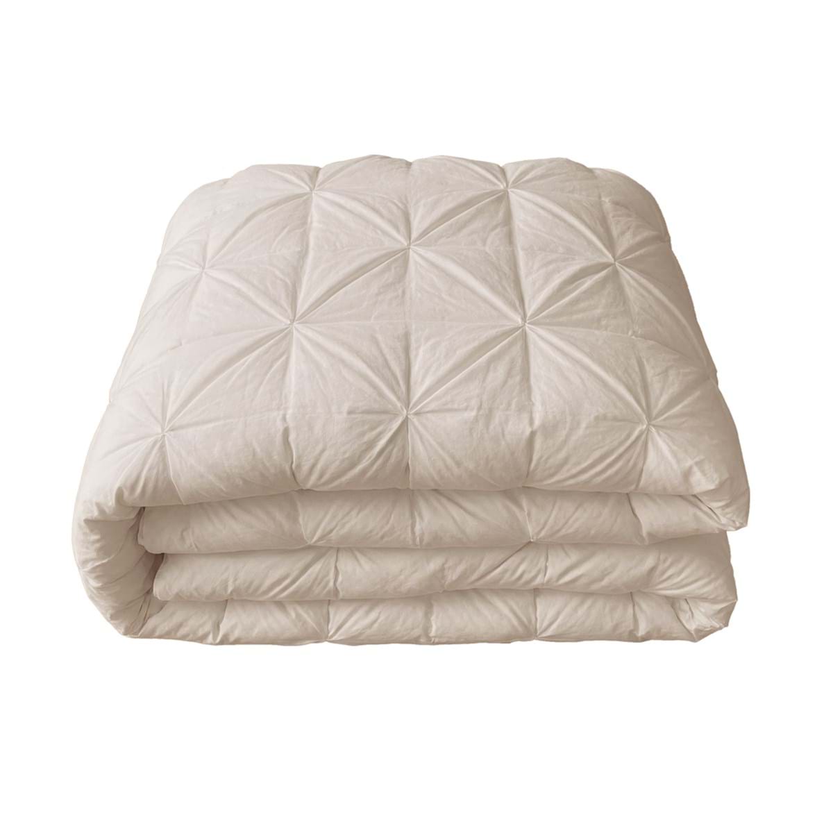 Trapunta beige Diamante Collection 260 x 260 cm